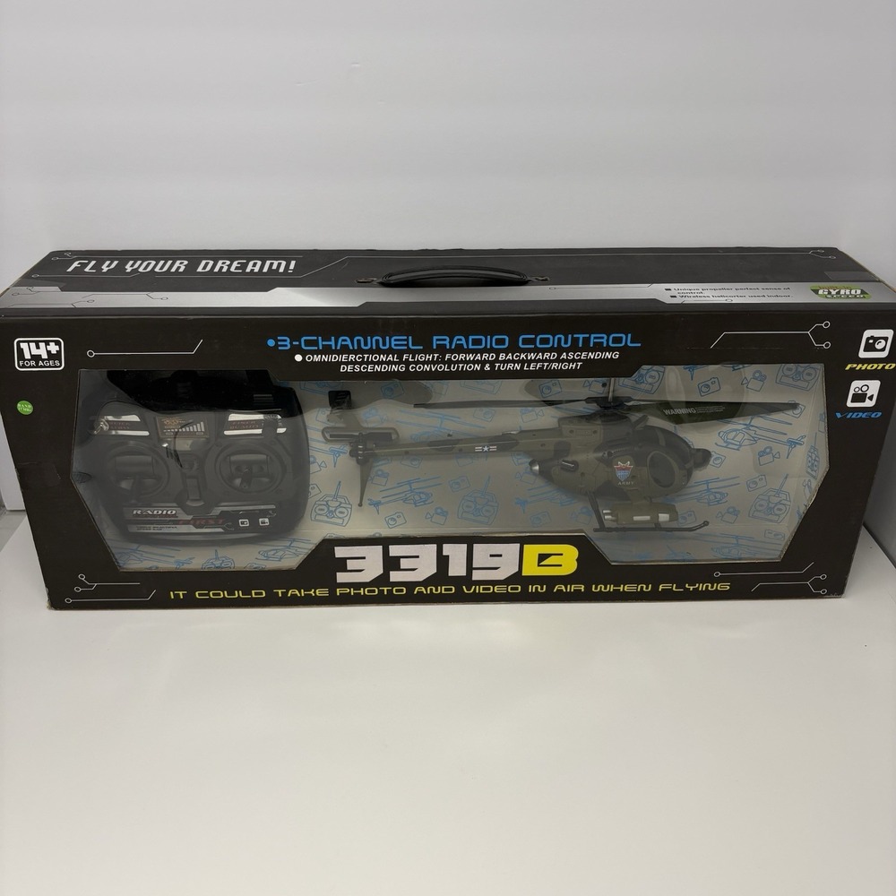 3319B radio-controlled military helicopter